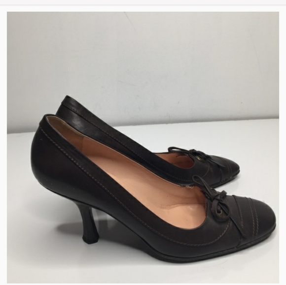 vintage brown Chanel Pumps - Picture 2 of 8